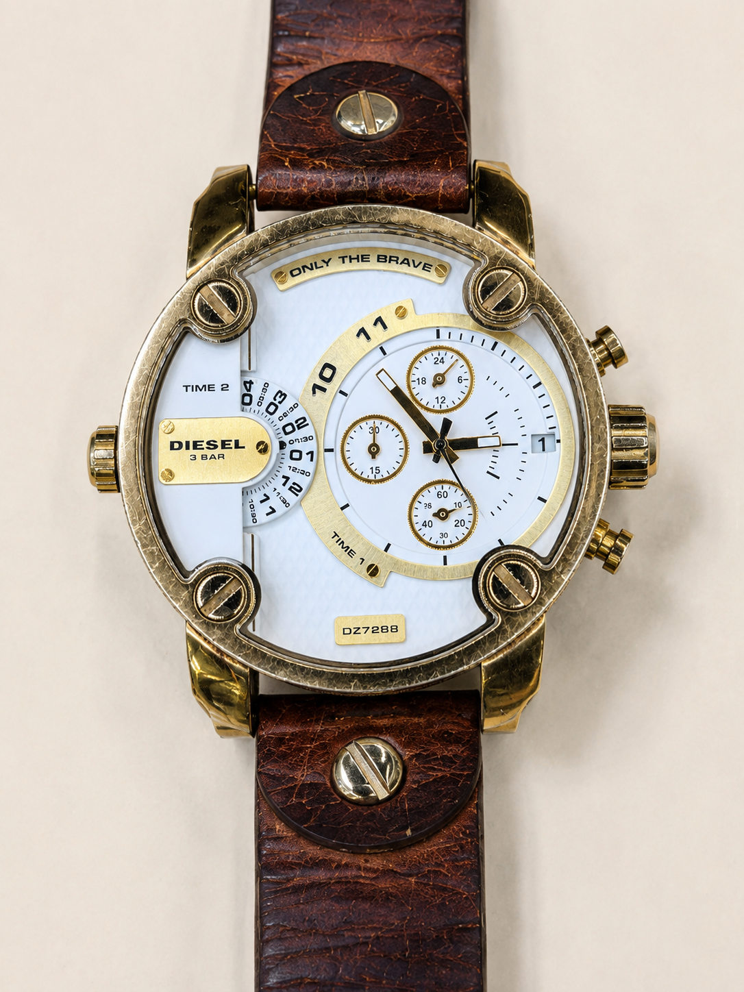Diesel Little Daddy GMT Dual Time Gold (DZ7288)