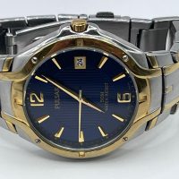 +Pulsar Quartz Sports Two-Tone Blue Dial (Ref. VX32)