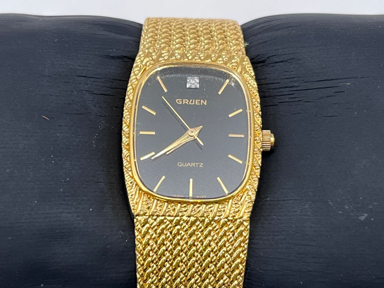 Gruen Precision Diamond Accent Cushion Case