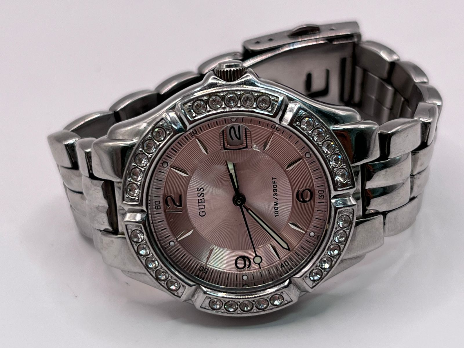 GUESS Waterpro Silver-Tone Dazzling Sport G75791M