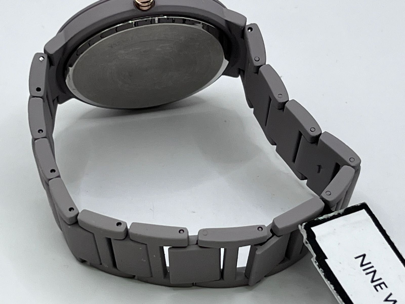 Nine West Floral Dial Matte Bracelet Watch (NW/2096BKGY) - Imagen 3