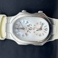 Philip Stein Signature Dual Time Mother of Pearl Dial Watch