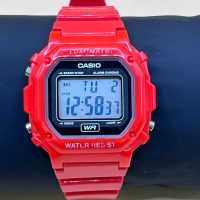 Casio Illuminator Alarm Chrono Red Square Watch (F-108WHC-4A)