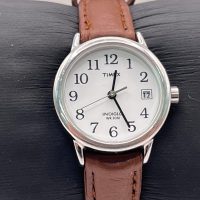 Timex Easy Reader Indiglo Petite Brown Leather Watch