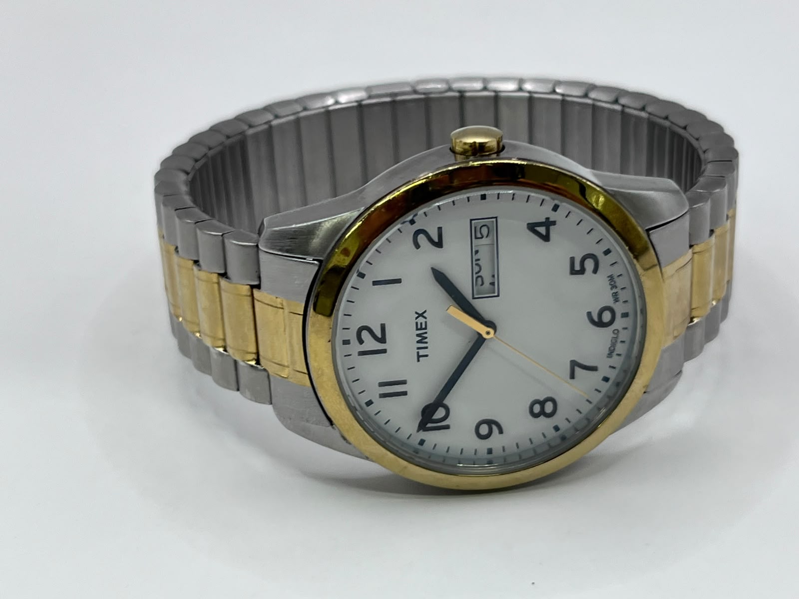 Timex Easy Reader Indiglo Two-Tone Expansion Band Watch T2H381