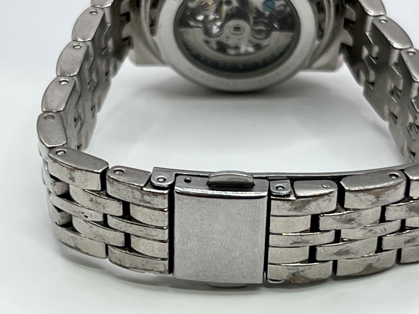 Anne Klein Automatic Skeleton Dial Stainless Steel Watch - Imagen 5