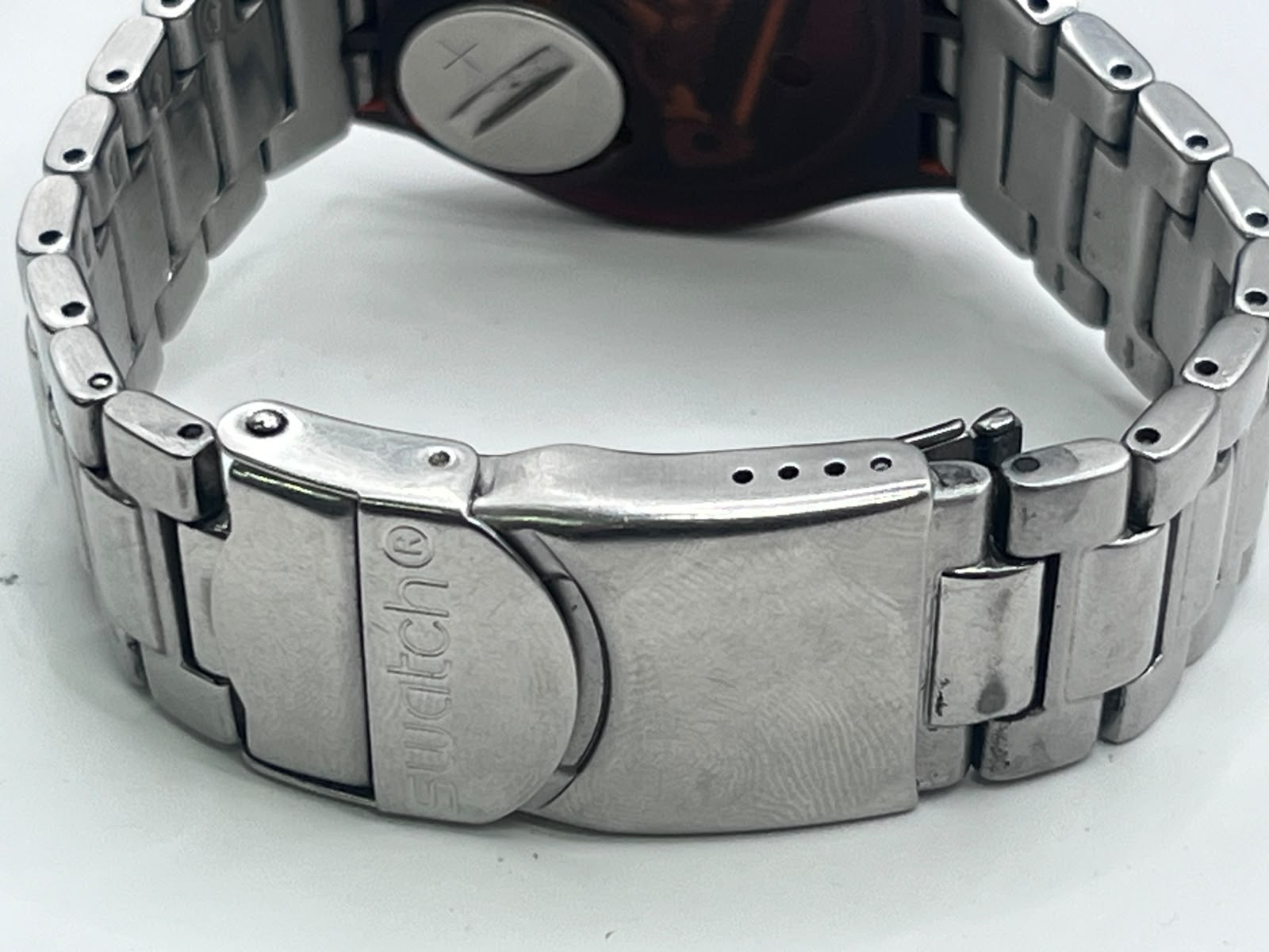 Swatch Irony Big Silver Dial Metal Bracelet - Imagen 4