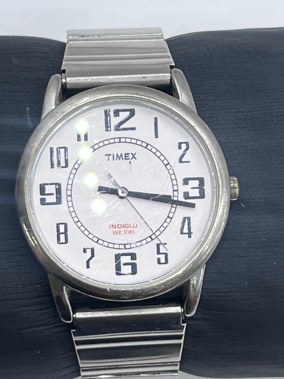 Timex Easy Reader Indiglo Expansion Band Silver Tone - Imagen 6