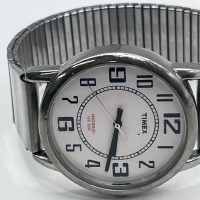 Timex Easy Reader Indiglo Expansion Band Silver Tone