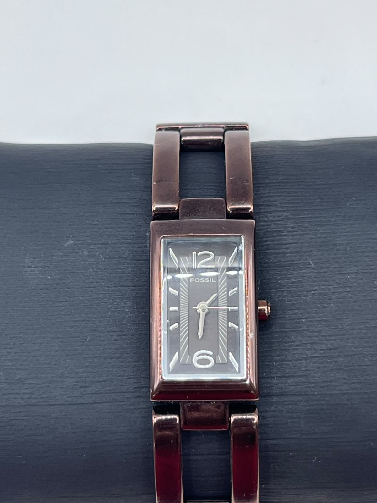 Fossil F2 Brown Dial Rectangular Bracelet