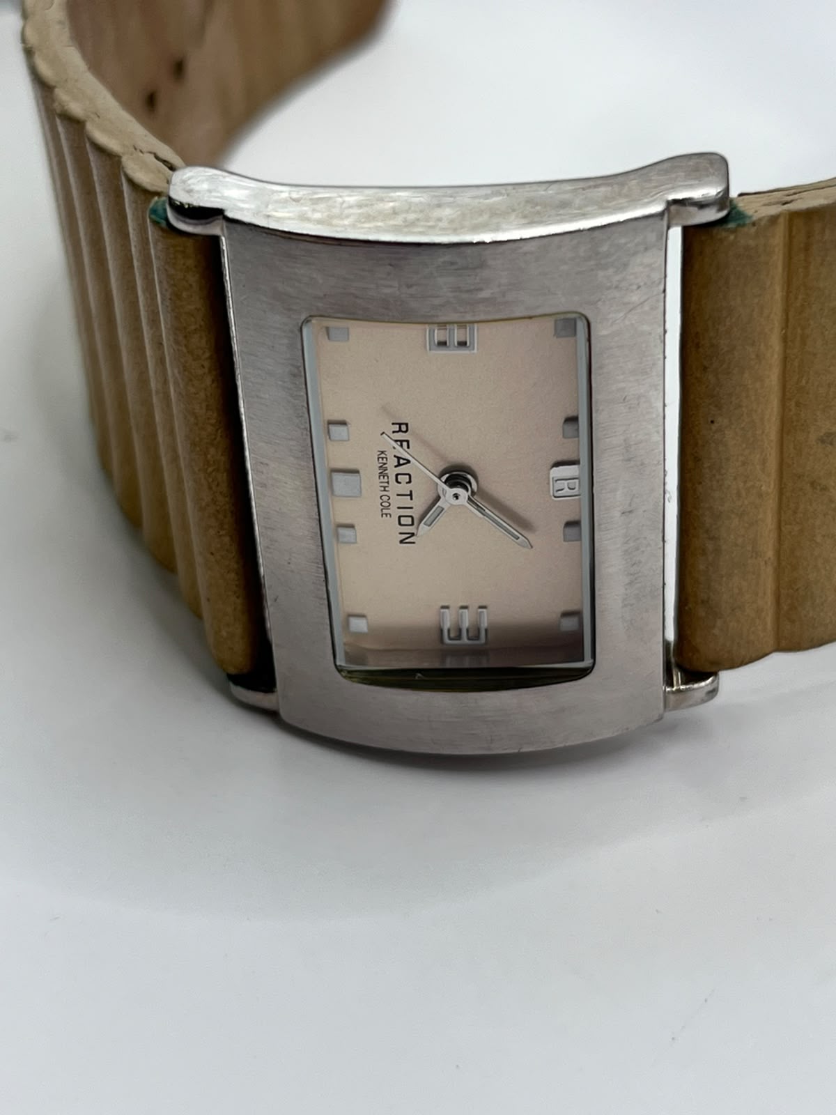 Kenneth Cole Reaction Ladies Square "Ribbed Strap" Series.
