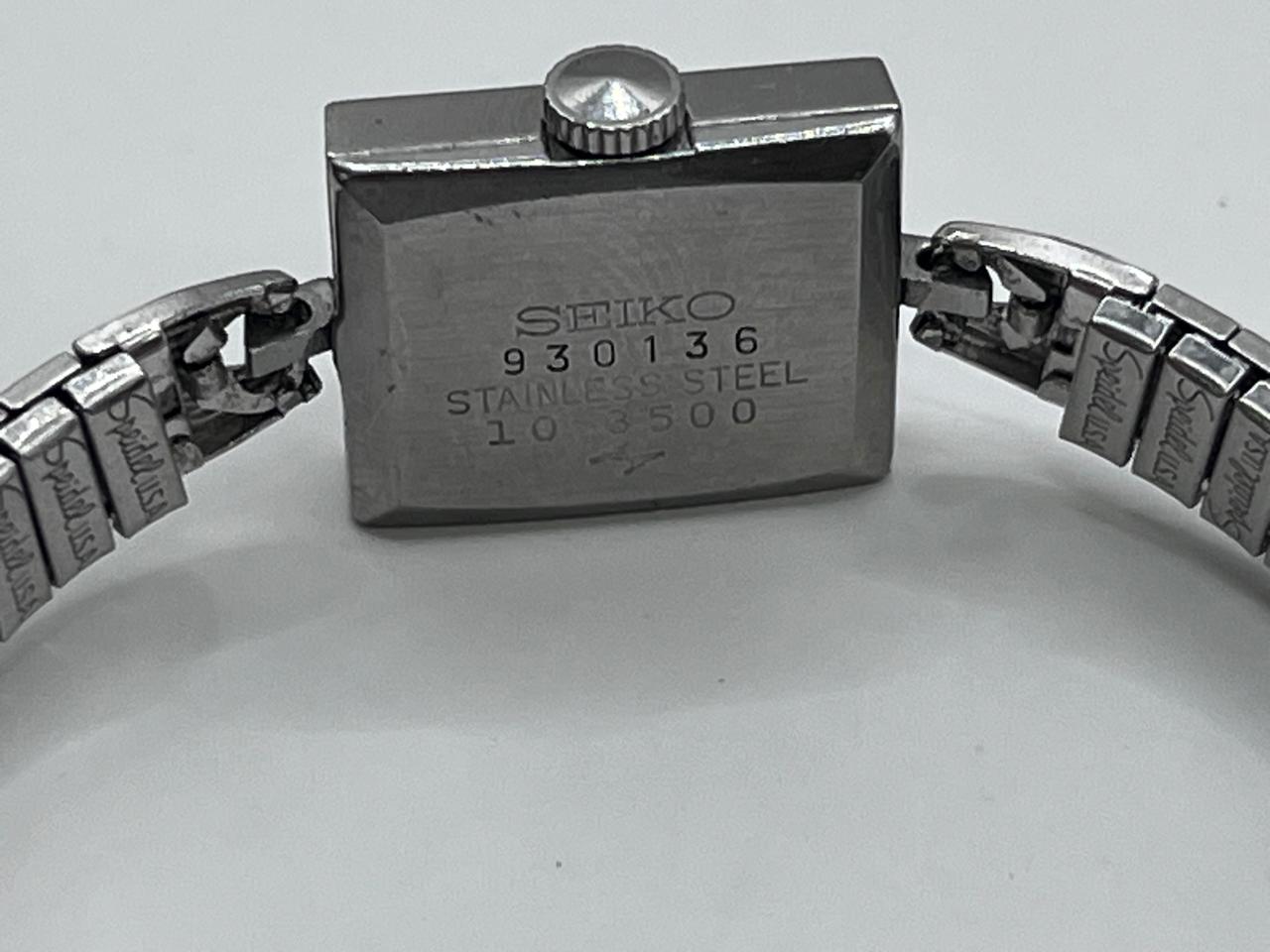 Seiko Mechanical Square Dress (Movimiento Japón 11-4100 / Era Vintage) - Imagen 4