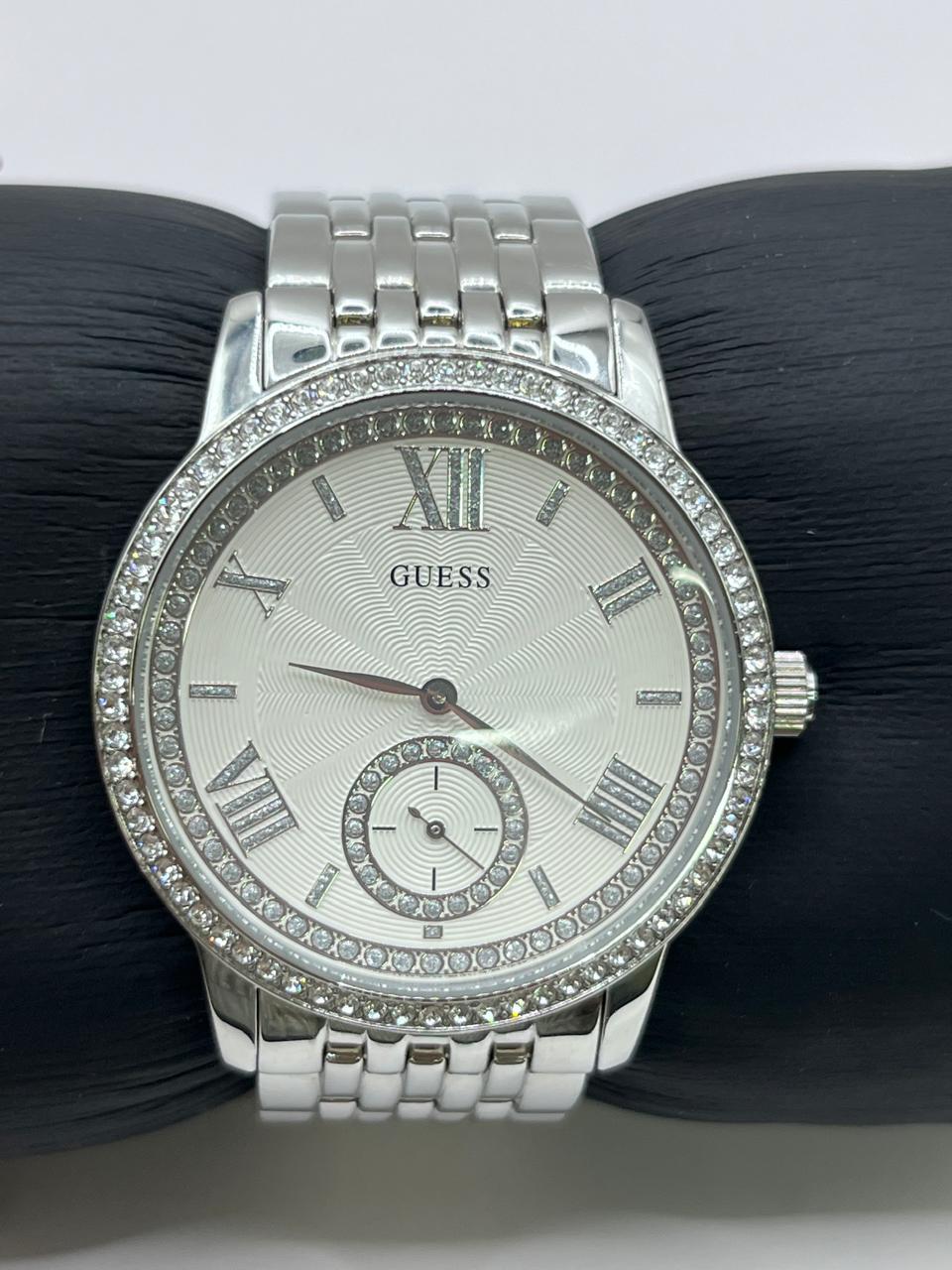 GUESS Gramercy Silver-Tone Stainless Steel Watch W0573L1