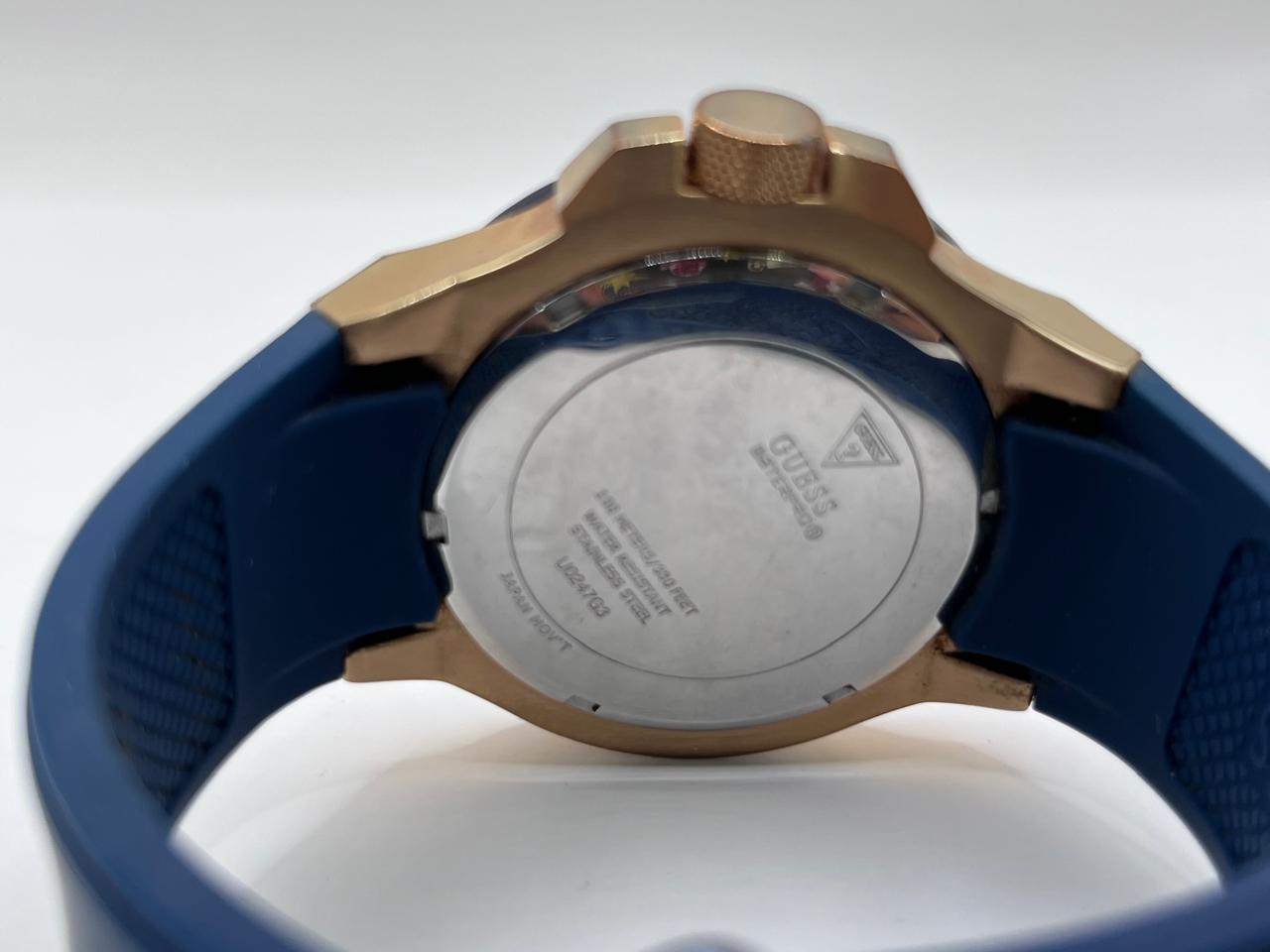 Guess Rigor Chronograph Multi-Function Blue/Gold (Referencia W0247G3) - Imagen 4