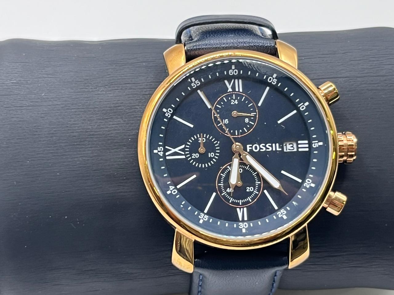 Fossil Rhett Chronograph Navy/Rose Gold - Imagen 5