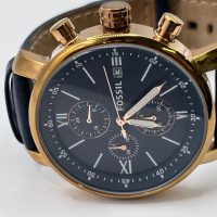 Fossil Rhett Chronograph Navy/Rose Gold