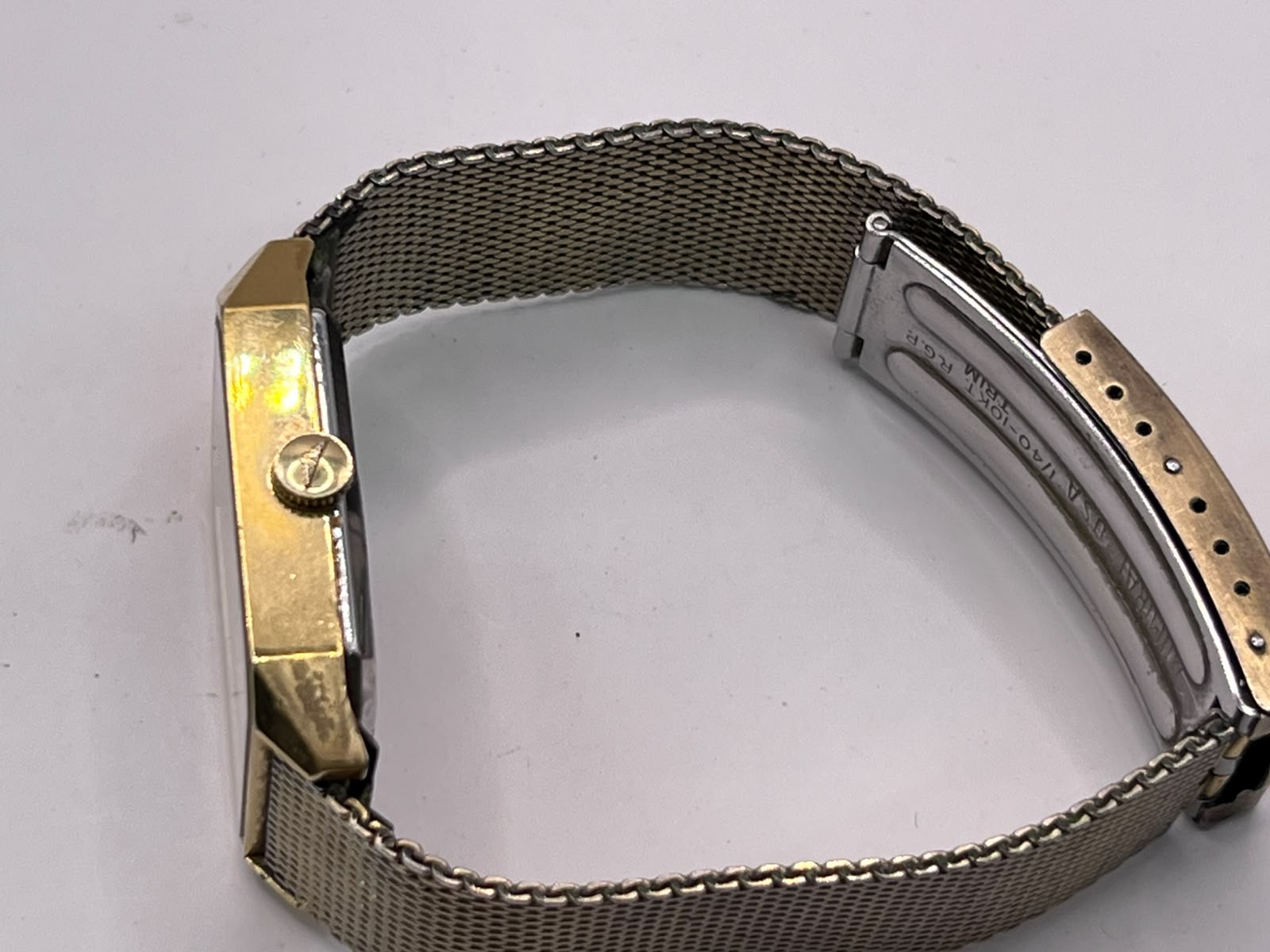 Longines Tank de vestir con carátula negra y diamantes - Imagen 8