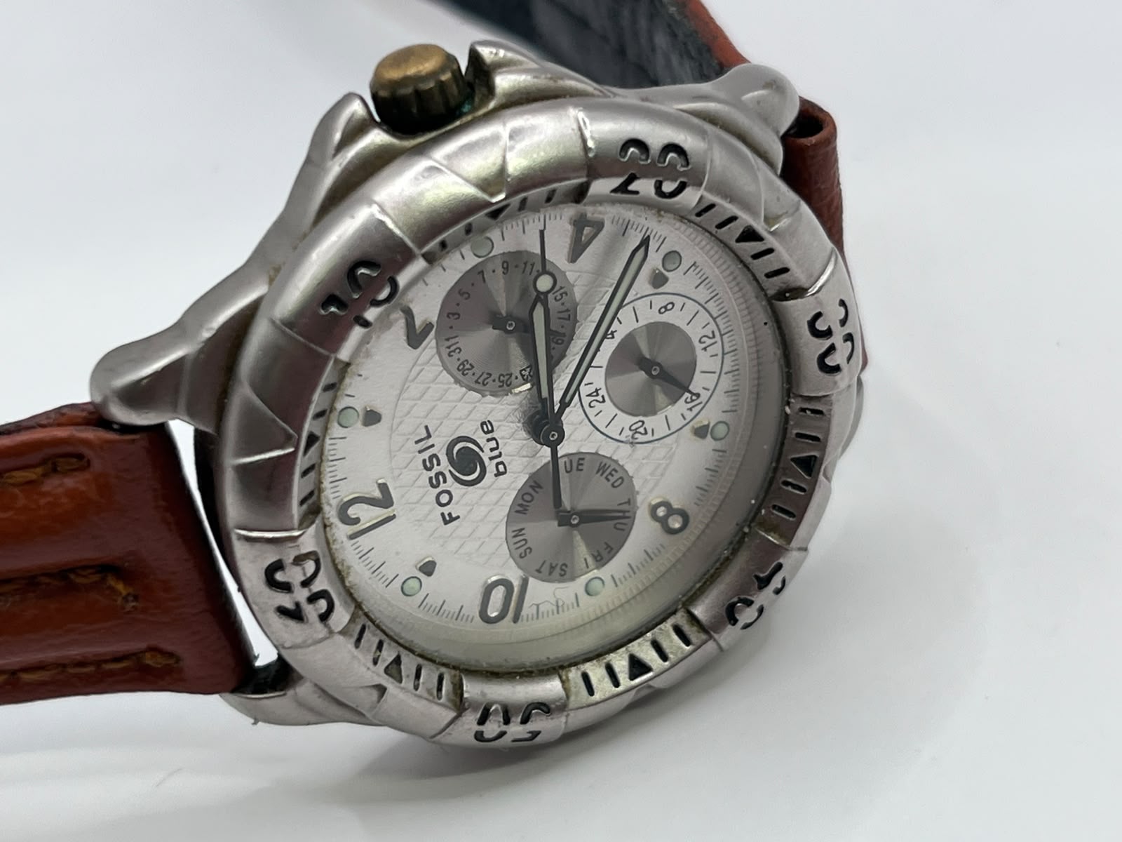 Fossil Blue Multifunction Brown Leather AM-3386 - Imagen 6