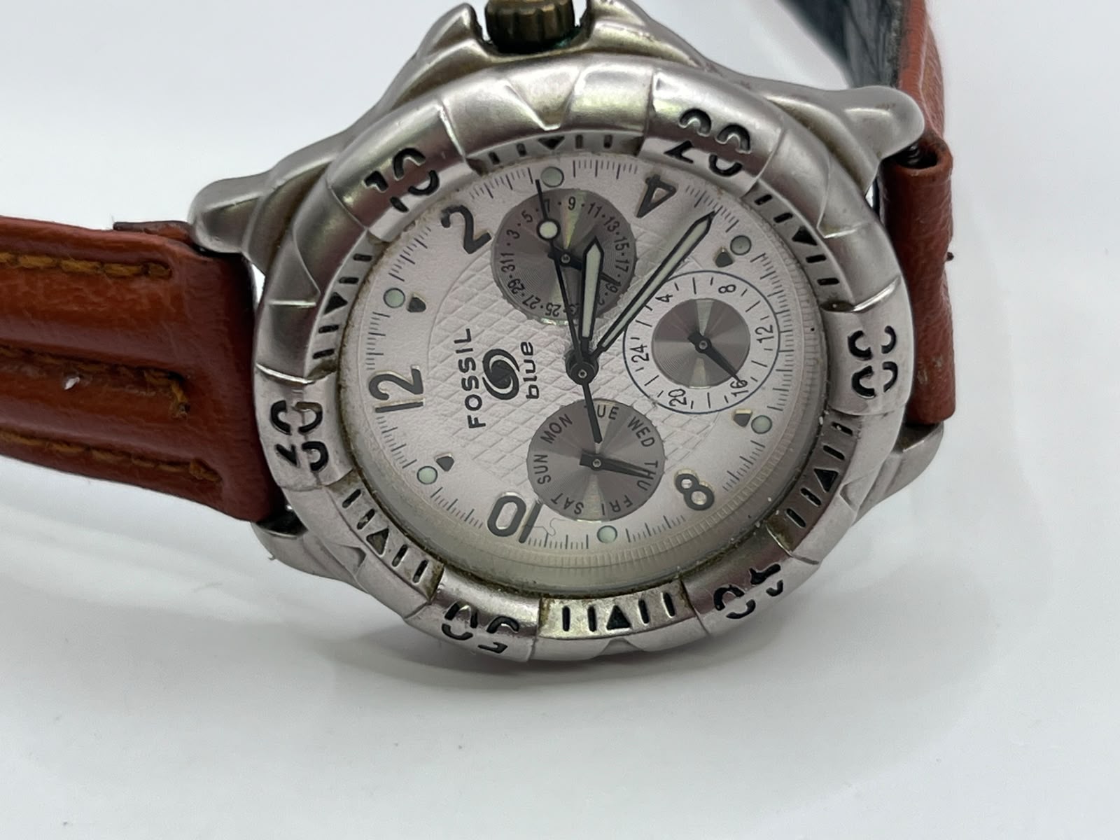Fossil Blue Multifunction Brown Leather AM-3386 - Imagen 5