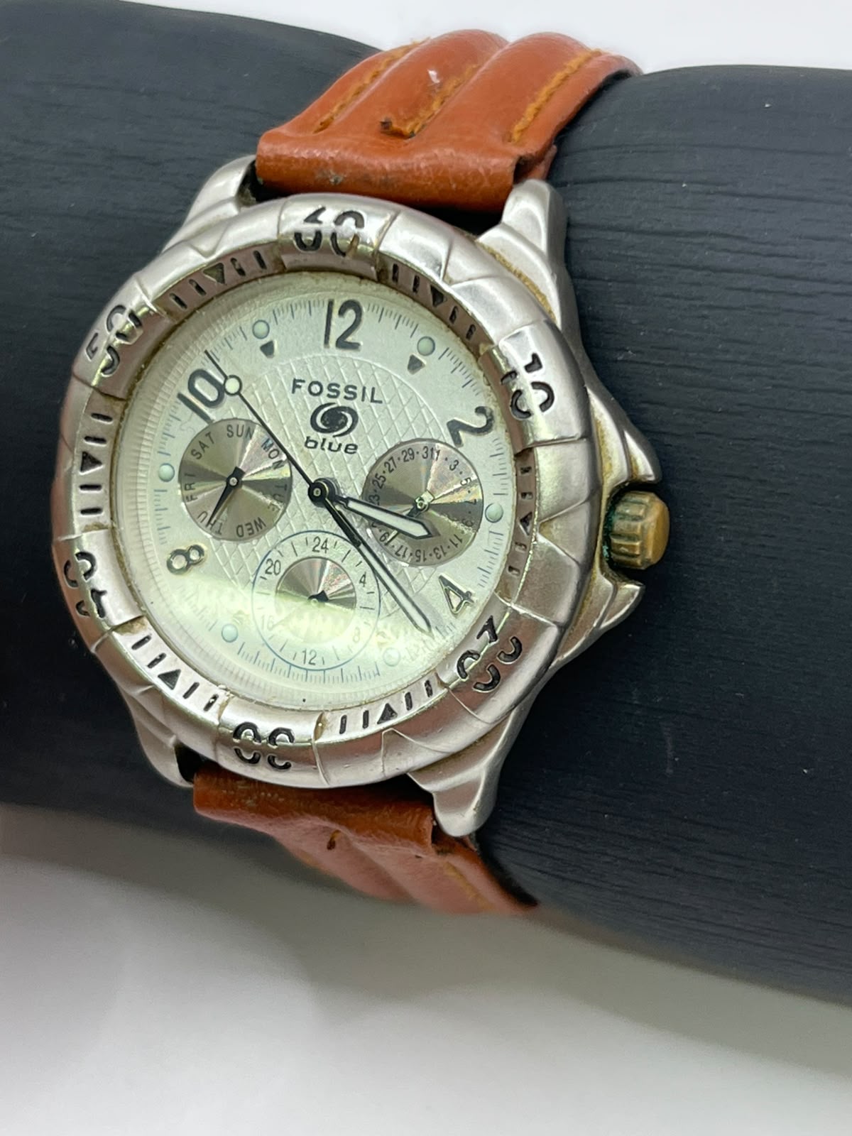Fossil Blue Multifunction Brown Leather AM-3386 - Imagen 3