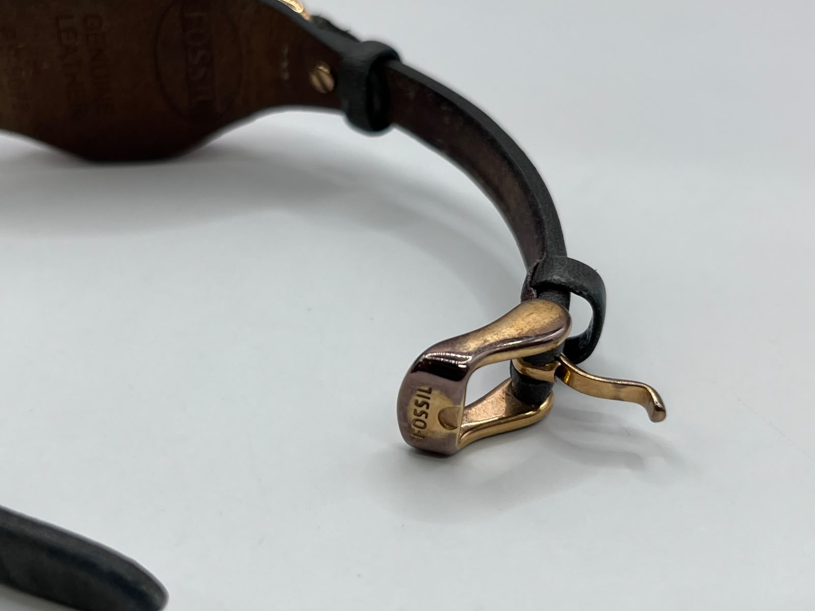 Fossil Georgia Smoke Leather Watch - Imagen 5