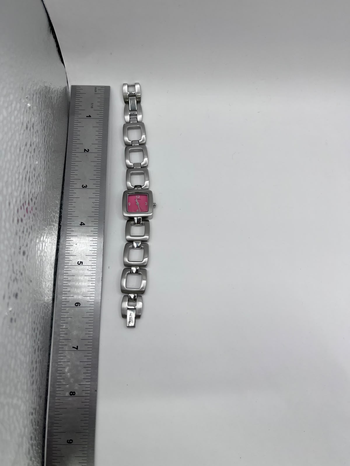 Fossil F2 Square Pink Dial ES-9964 - Imagen 6