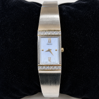 Seiko Women's Quartz Tank Crystal Accent